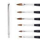 Professional Round Sable Acrylic Nail Art Brush Various Size 2 4 6 8 10  GQJ