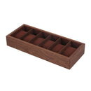 Elegant Wood Watch Box Display Tray w/ Pillow Wristwatch Organizer 6 Slot
