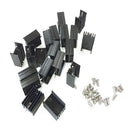 10 Pcs 21x15x11mm Black Aluminum Heat Sink for TO-220 Mosfet Transistors