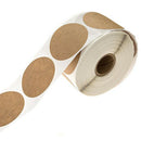 1Inch Kraft Stickers / 500 Labels Per Roll/Permanent Adhesive N6X9