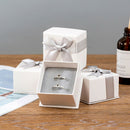 Paper Package Bowknot Jewelry Ring Necklace Earrings Gift Box Case Charm M&O