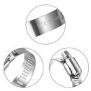 Hose Clamp,20 Pack Stainless Steel Adjustable 18-32mm Size Range Worm Gear  F2Q6