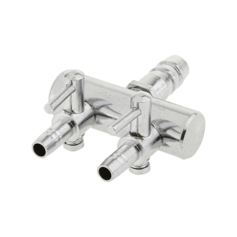 2 Ways Air  Splitter Lever Control Valve For Fish Tank Aquarium 3 Pack