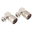 2pcs/lot N Male Plug to N Female Jack Right Angle RF Coaxial Adapter ConnectJ Gw