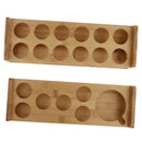 7/12 Holes Random Bamboo Cup Holder Organizer Rack Beer Glass Container Stand
