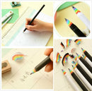 Set 2Pcs Black & White Rainbow Pencil Drawing Painting Pencils Stationery Pen