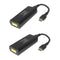 2x Portable USB Female To USB Type C Converter For Lenovo Laptop Charger 65W