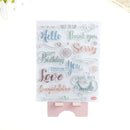 common words transparent clear silicone stamp seal for diy scrapbooking decor MO