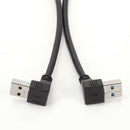 Usb 3.0 Angle 90 Degree Extension Cable Male To Female Adapter Cord Data Up O7D1