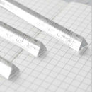 15cm Transparent Straight Ruler Students Stationery Simple Triangular RulersBX