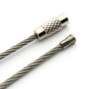 Stainless Steel Wire Keychain Cable Key Ring Chain Colored Outdoor Hiking