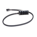 1 To 4 4-Pin TX4 PWM CPU Cooling Fan Splitter Adapter Braided Power Cable ME