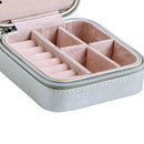 Travel Cosmetic Leather Jewelry Box Necklace Ring Display Storage Case Org CTA