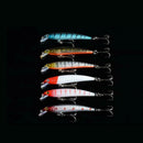 Minow 7.5cm/5.6g Fishing tackle 6 Color Hook peche Baits Lure E4N9 Wobbler M1Q0