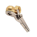 2 Pieces Brass 1/4in Female Thread Car Air Chuck Clip-on Hose Tools Fittings