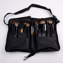 32Pocket Makeup Bag PU Leather Cosmetic Brushes Case Tool Belt Strap Holder Tool