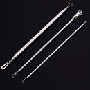 3PC Hot Blackhead Whitehead Remover Tool Kit Blemish Acne Pimple Extractor~ES