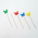 100 Pieces Butterfly Flat Head Sewing Pins for Dressmaker Needlework 52mm