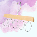 Multifunctional Wooden Scarf Closet Organizer Hanger Ties Belts Shawls Hold M8A1