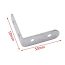 10 x Stainless Steel Shelf Support Corner Brace Angle Bracket 50x50mm