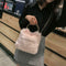 Fashion Soft Plush Handbag Women Shoulder Messenger Bag Travel Tote (Pink)