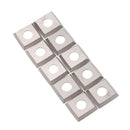 10 Pcs Square 4 Inch Radius Carbide Insert Cutter for Woodworking Turning T
