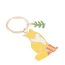 1pc Animal Keychain Black Cat Bear Fox KeyChain Pet Jewelry Key Accessories FT