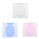 Diy Magic Wall Hang Vase Sticky Flower Bottle Rubber Silicone Floret Contai A2B7