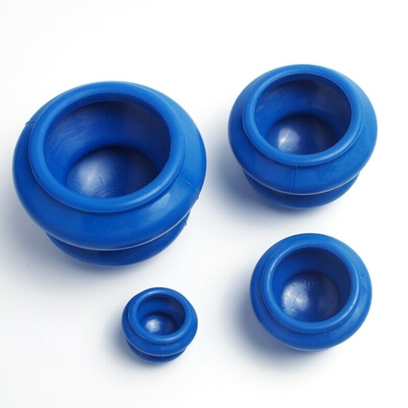 4pcs Natural Rubber Cupping Therapy Set Health Care Small Body Cupping Jar  Z7Z4
