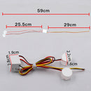 2x Car Truck 12V-85V Flashing Emergency Traffic Advisor LED Strobe Lights