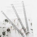 15cm Transparent Straight Ruler Students Stationery Simple Triangular RulersJR