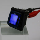 2pcs Blue Green 4 Pin On/Off 2 Position Rocker Power Switch With Backlight