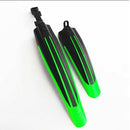Mountain Bike Bicycle Cycling Front Rear Mudguard Black green I7E1
