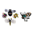 5pcs Rhinestone Beaded Patches Sequins Fabric Patches for Garment Decor