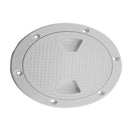 4'' Screw Out Deck Plate Inspection Hatch Round Access Boat RV Hardware DIK