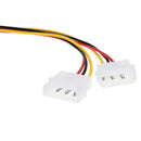 2pcs 4 pin to 6 pin video card power converter cable signal transfer line  M&E