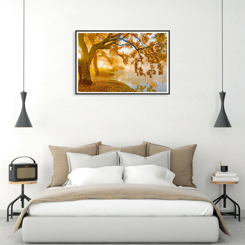 1000pcs DIY Paper Puzzle Autumn by River Jigsaw Adults Kids Assembling Toys