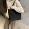 Fashion Large Capacity Handbag Canvas Shoulder Shopping Totes Bags (Black)