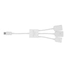 3 in 1 Micro USB Male to Female OTG HUB Adapter for Smartphone and Tablet