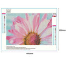 5D DIY Full Drill Diamond Painting Pink Flower Cross Stitch Embroidery Kit