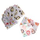 5Pcs Baby Bibs Children Cotton Triangle Head Scarf Bandana Dribble Bibs ME