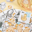 45pcs Friends Cats Dogs Stationery Stickers DIY Diary Album Gift Labels JC,a