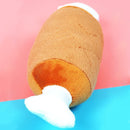 Chicken Legs Double Bones Toys Pet Dog Puppy Toys Dogs Chew Plush Sound_Toy H5D4