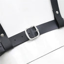 Womens Leather Body Chest Harness Belt Rivet Cage Bra Strap Metal  Party
