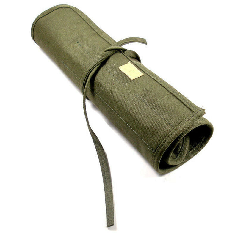 Watercolor Draw Pen Oil Paint Roll Up Canvas Cases Holder Pouch Brush Bag3C