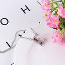 Women Necklace A-Z Letters Colored Diamond Pendant Chain Gift Jewelry (E