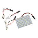 Car 3528 1210 48SMD LED Panel Dome Lamp Auto Interior Reading Plate Li JR