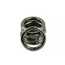 12Pcs 28mm Alloy Spring Gate O-Rings Round Snap Spring Clip Balck and Golden