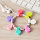 3 Pcs Headphone Earphone Cord Winder Wrap Organizer Cable Ties Holder