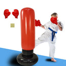 Kids Inflatable Boxing Set Workout Punching Bag Gloves Stress Relief Toys